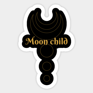 The magical moon child Sticker